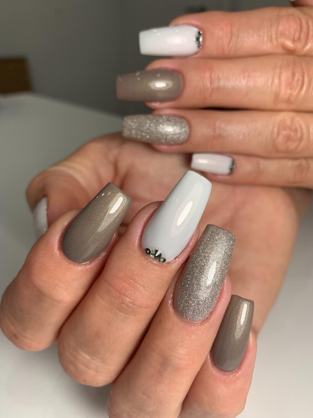 #716 Premium-GLITTER Color Gel 5ml Beige/leichter Lilastich - MSE - The Beauty Company