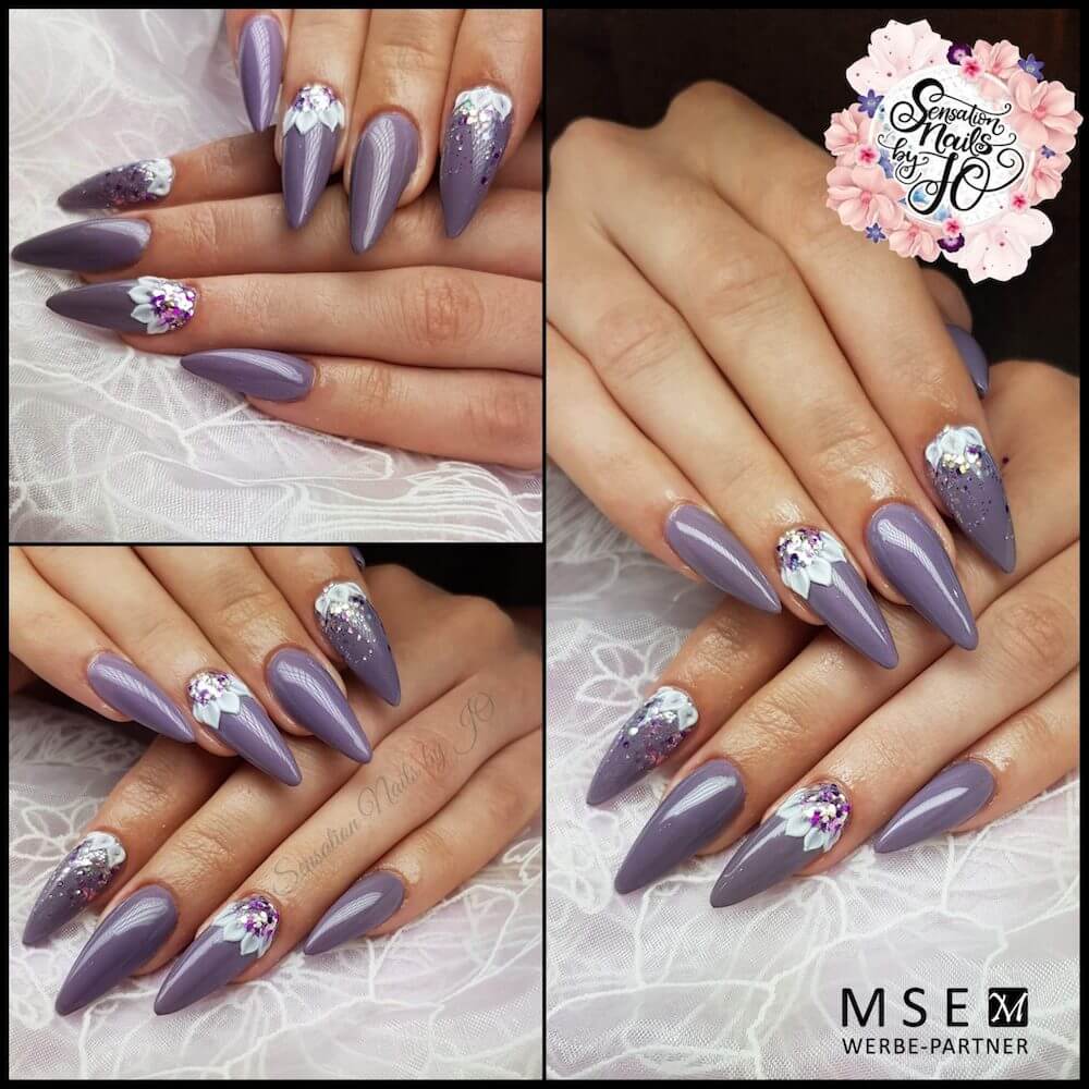 #849 Premium-EFFEKT Color Gel 5ml Violettt mit Schimmer - MSE - The Beauty Company