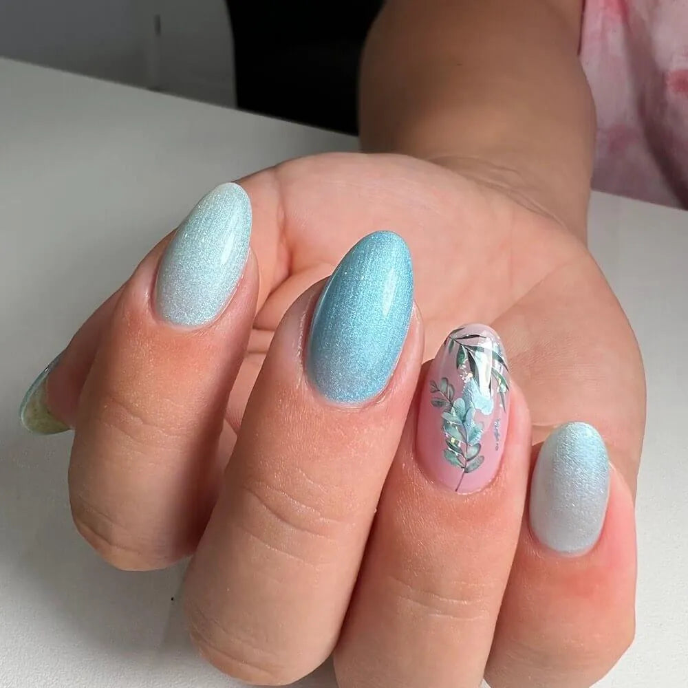 #P-07 Mother of Pearl EFFEKT Color Gel 5ml Blaugruen - MSE - The Beauty Company