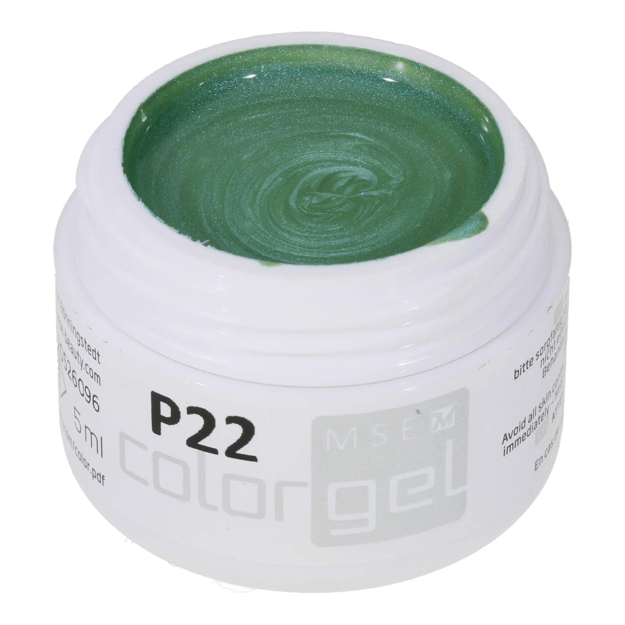 #P-22 Mother of Pearl EFFEKT Color Gel 5ml Grün - MSE - The Beauty Company