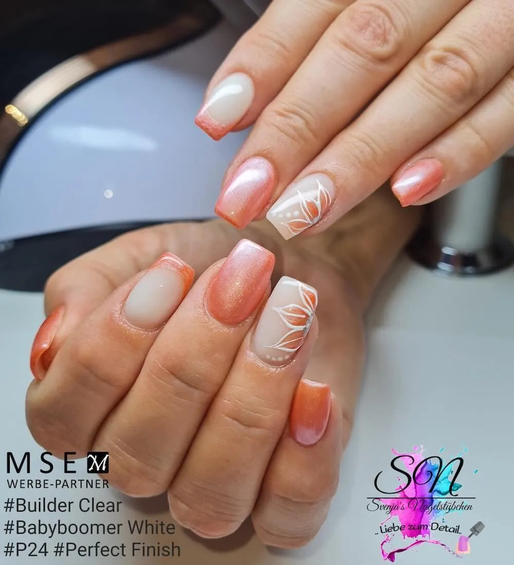 #P-24 Mother of Pearl EFFEKT Color Gel 5ml Orange - MSE - The Beauty Company