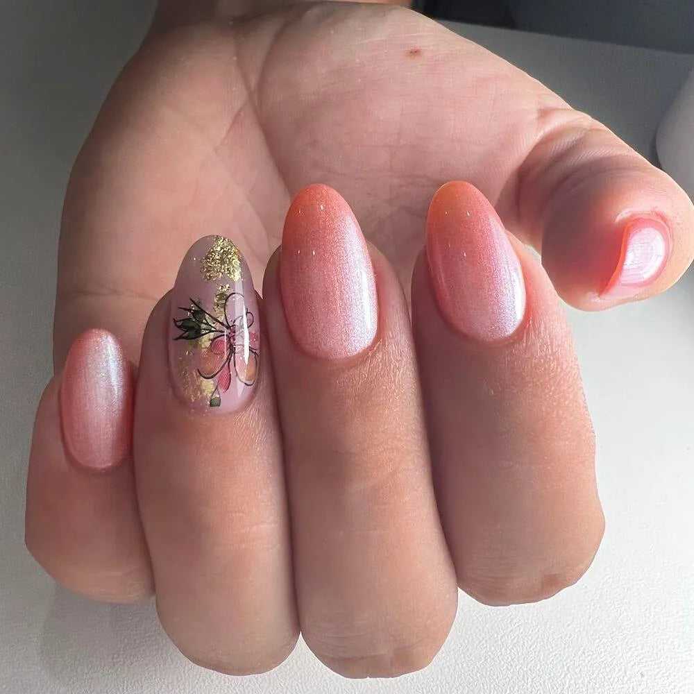 #P-24 Mother of Pearl EFFEKT Color Gel 5ml Orange - MSE - The Beauty Company