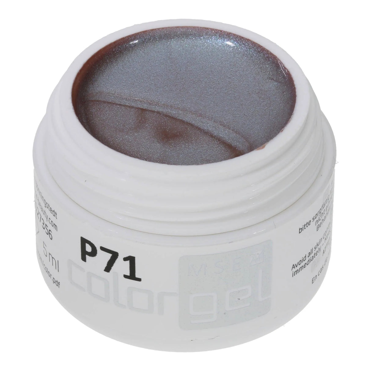 #P-71Mother of Pearl EFFEKT Color Gel 5ml Braun - MSE - The Beauty Company