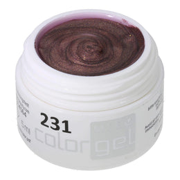 #231 Premium-EFFEKT Color Gel 5ml Dunkles Gold-Pink