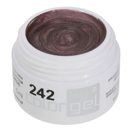 #242 Premium-EFFEKT Color Gel 5ml Dunkles Gold-Violett mit Perlglanz
