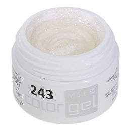 #243 Premium-EFFEKT Color Gel 5ml Silberschimmerndes Weiss