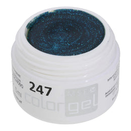 #247 Premium-GLITTER Color Gel 5ml Türkises Glittergel