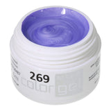 # 269 Premium EFFECT Color Gel 5ml Xanh tím nhạt với hiệu ứng ánh bạc rõ rệt