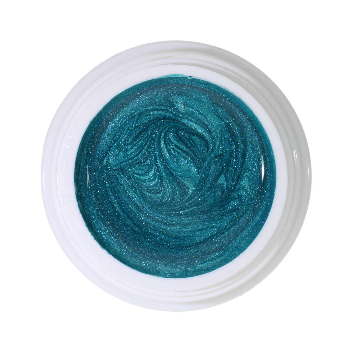 # 280 Premium-EFFEKT Color Gel 5ml Bleu-vert moyen avec un subtil éclat nacré