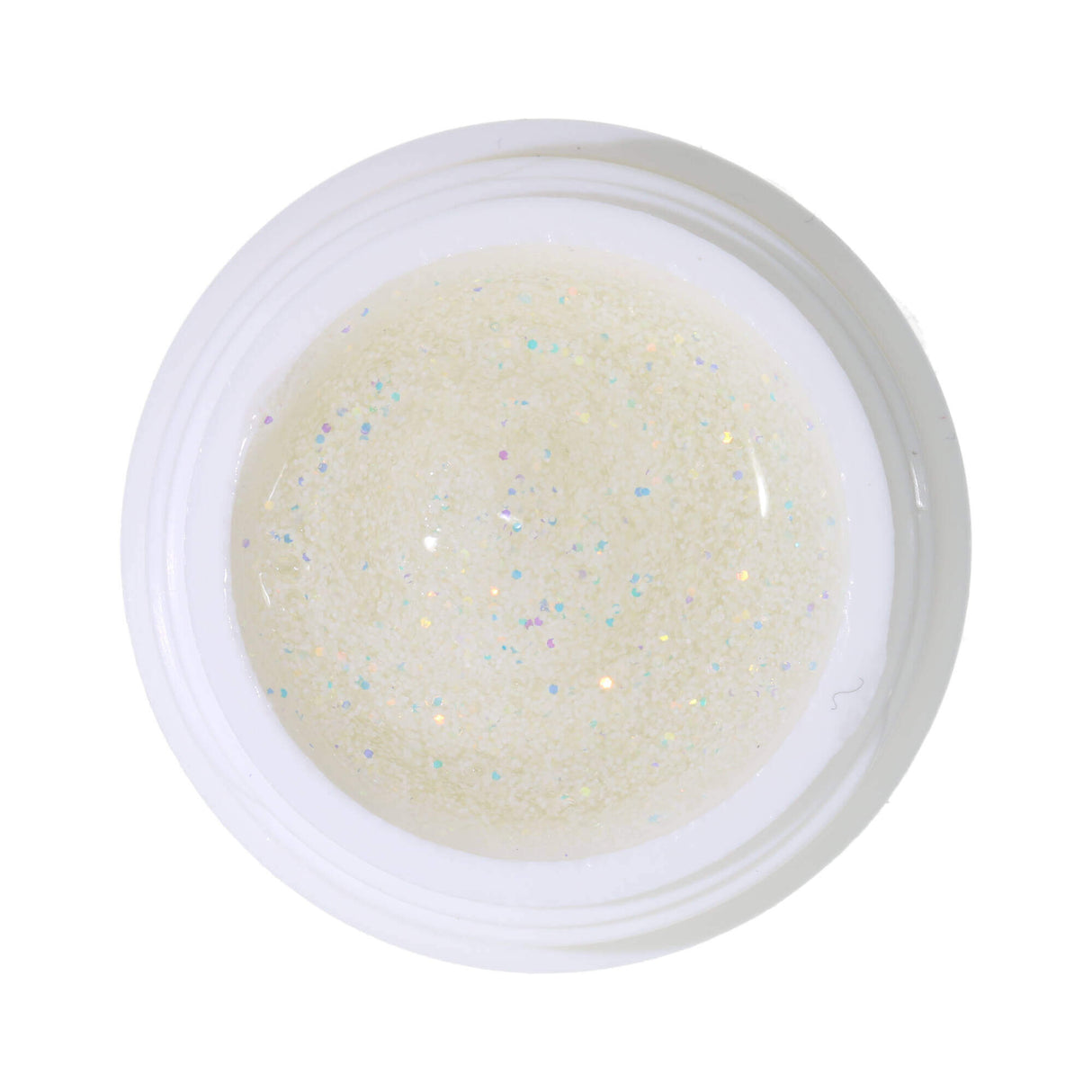 # 290 Premium-GLITTER Color Gel 5ml mariage paillettes blanc + rouge-or-irisé