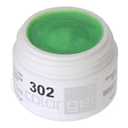 #302 Premium-GLITTER Color Gel 5ml Blasses Maigrün mit blau/grün Glitter