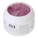 #311 Premium-EFFEKT Color Gel 5ml rose framboise avec un effet chatoyant vert clair