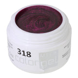 #318 Premium-EFFEKT Color Gel 5ml Dunkler Beerenton mit ausgeprägten pinkfarbenen Akzenten