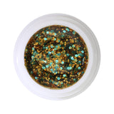 #351 Premium-GLITTER Color Gel 5ml Mischung aus orange- und türkisfarbenem Glitter