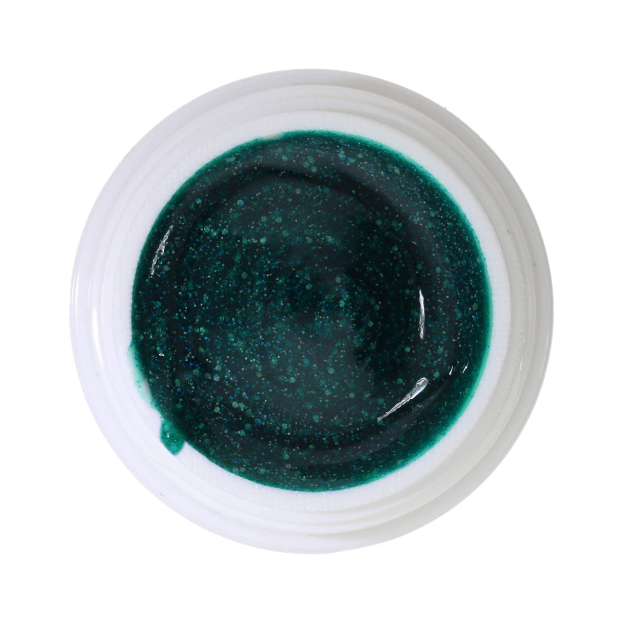 #352 Premium-GLITTER Color Gel 5ml Vert lumineux avec des paillettes vertes-irisées