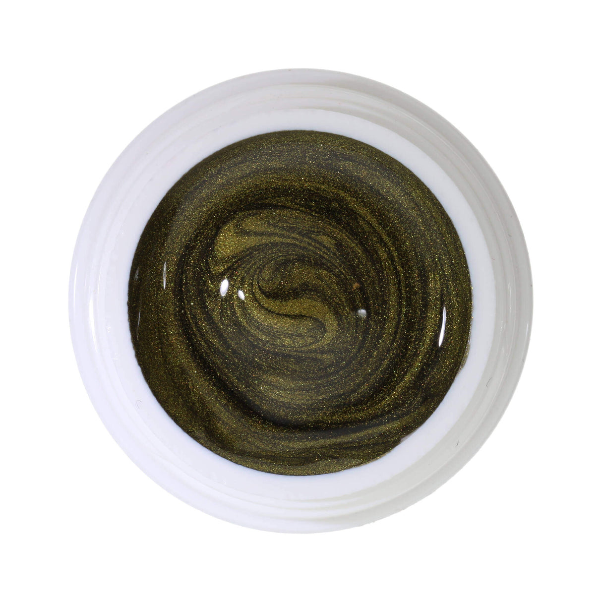 # 357 Premium-EFFEKT Color Gel 5ml vert olive avec éclat nacré doré