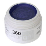 # 360 Premium-EFFEKT Color Gel 5ml Ton bleu moyen avec un reflet lilas
