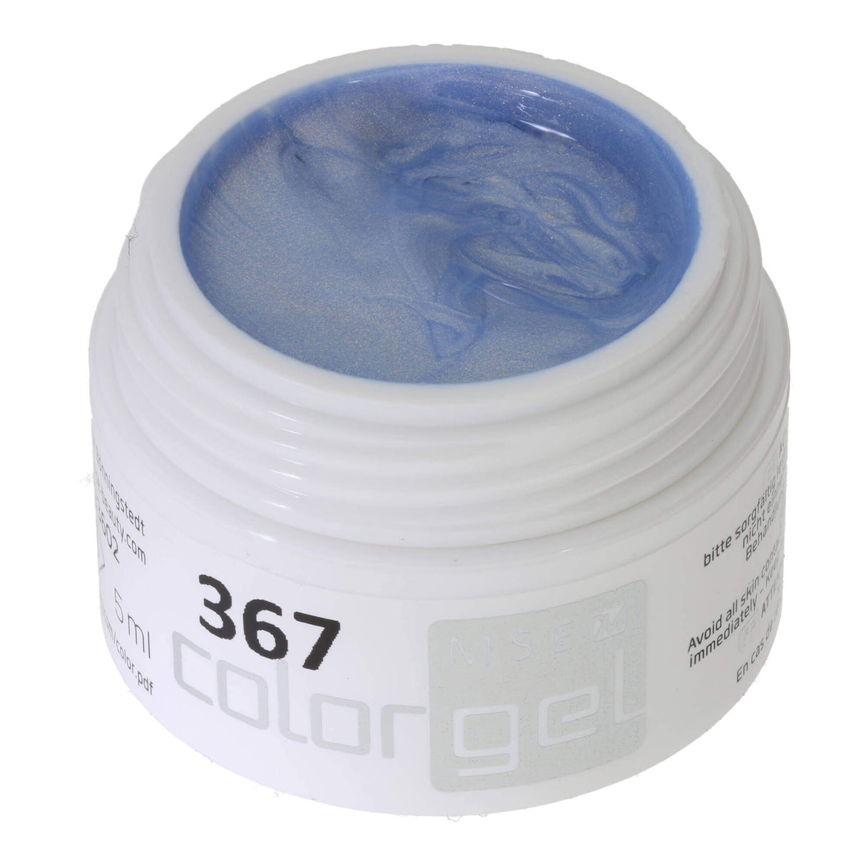 # 367 Premium EFFECT Color Gel 5ml Nuance bleue délicate avec un léger reflet doré