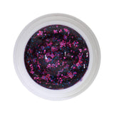 #413 Premium-GLITTER Color Gel 5ml Gel transparent à paillettes roses et bleues