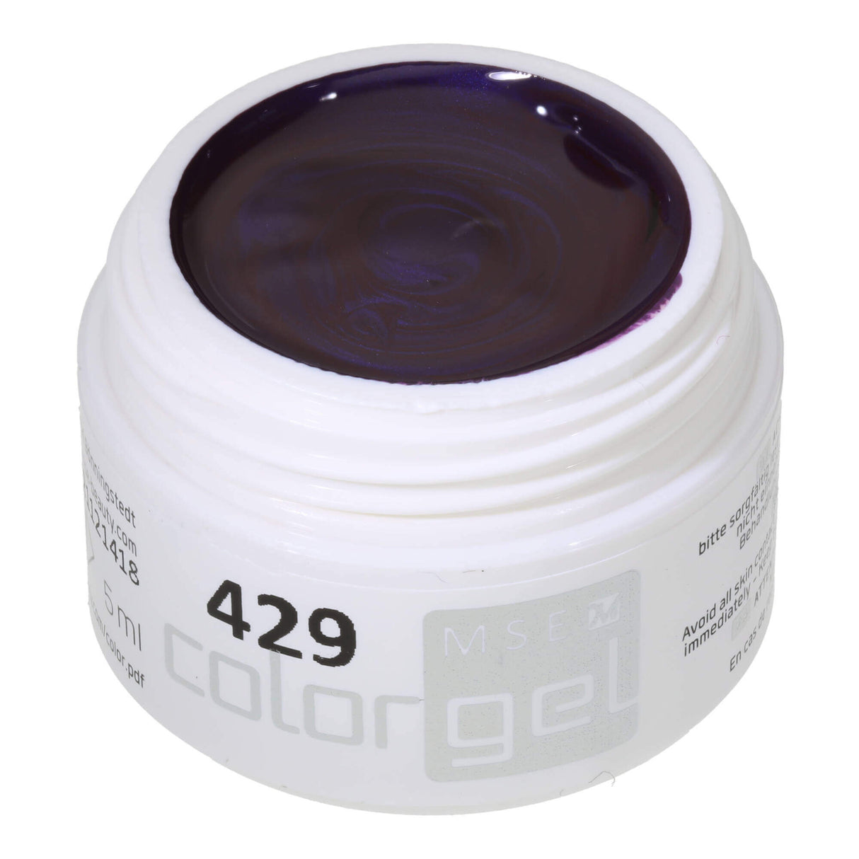 #429 Premium-EFFEKT Color Gel 5ml Leicht schimmernder dunkler Violettton