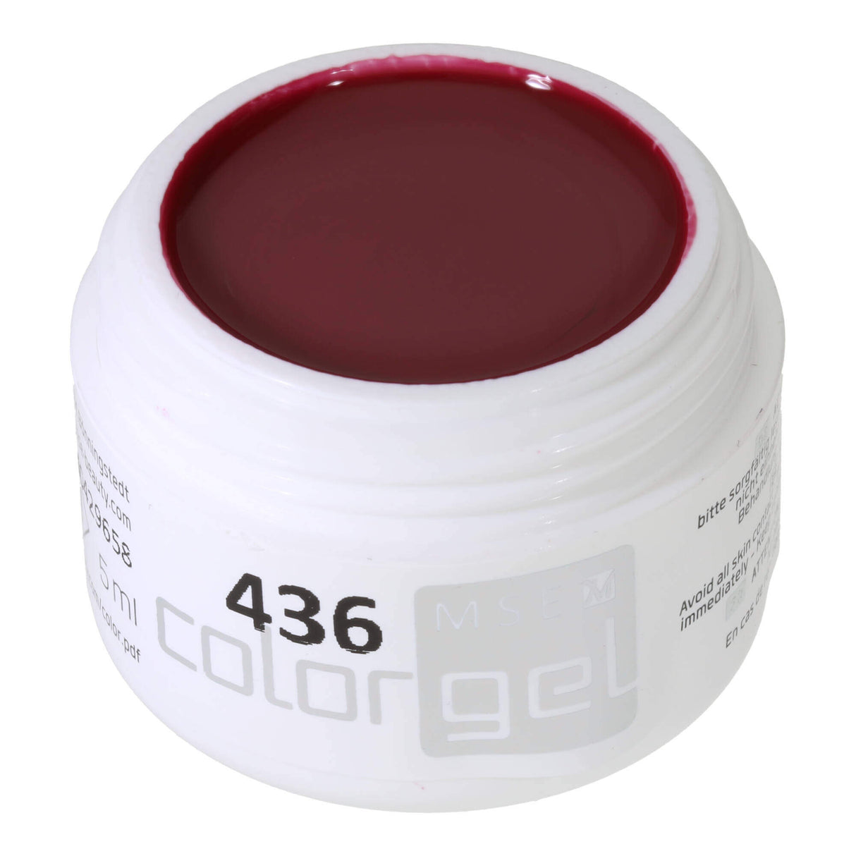 #436 Premium-PURE Color Gel 5ml Dunkles Rot