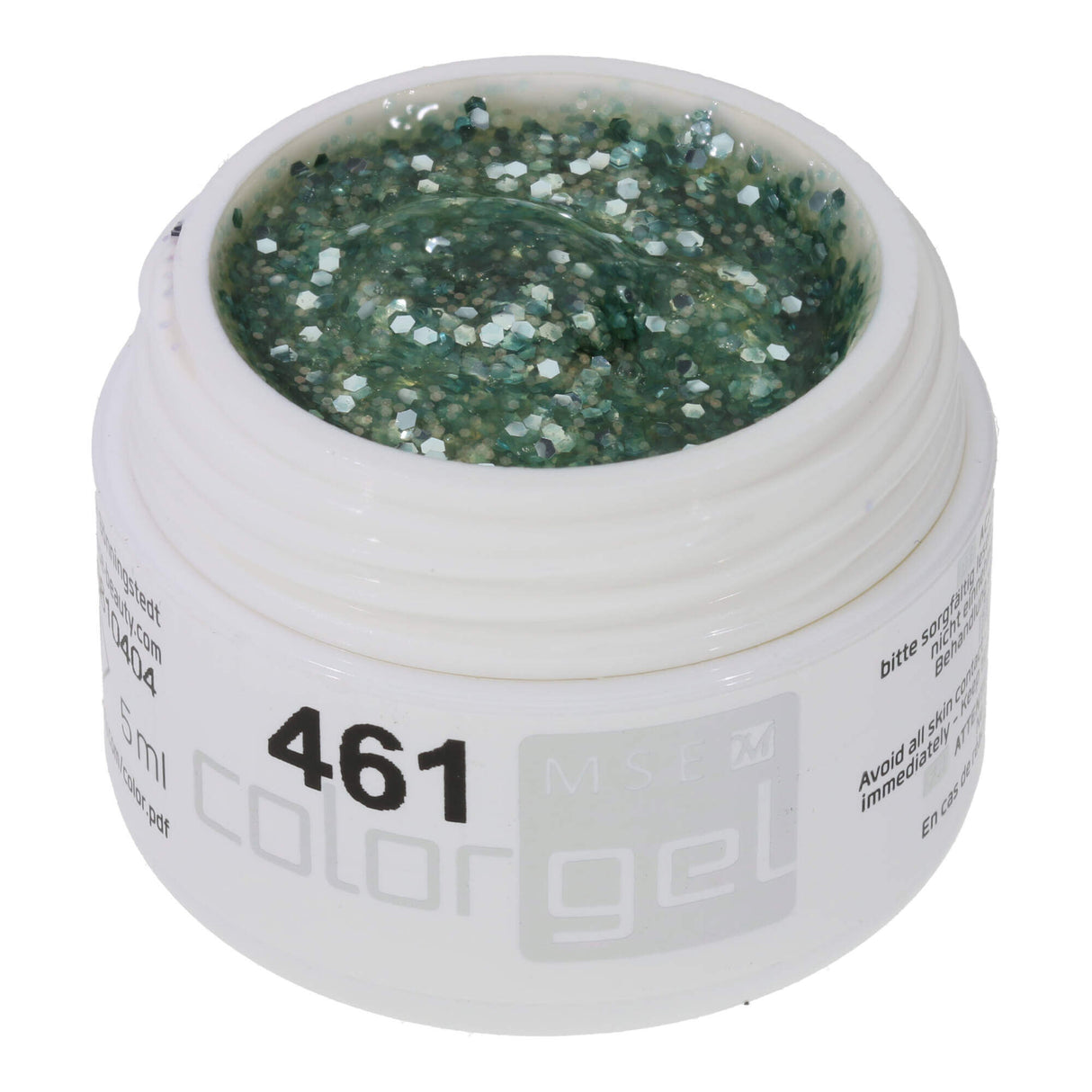 #461 Premium-GLITTER Color Gel 5ml Glittergel mit flieder-irisierendem Effekt