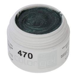 #470 Premium-EFFEKT Color Gel 5ml Dunkelgrünes Metallicgel ***AUSLAUF ARTIKEL***
