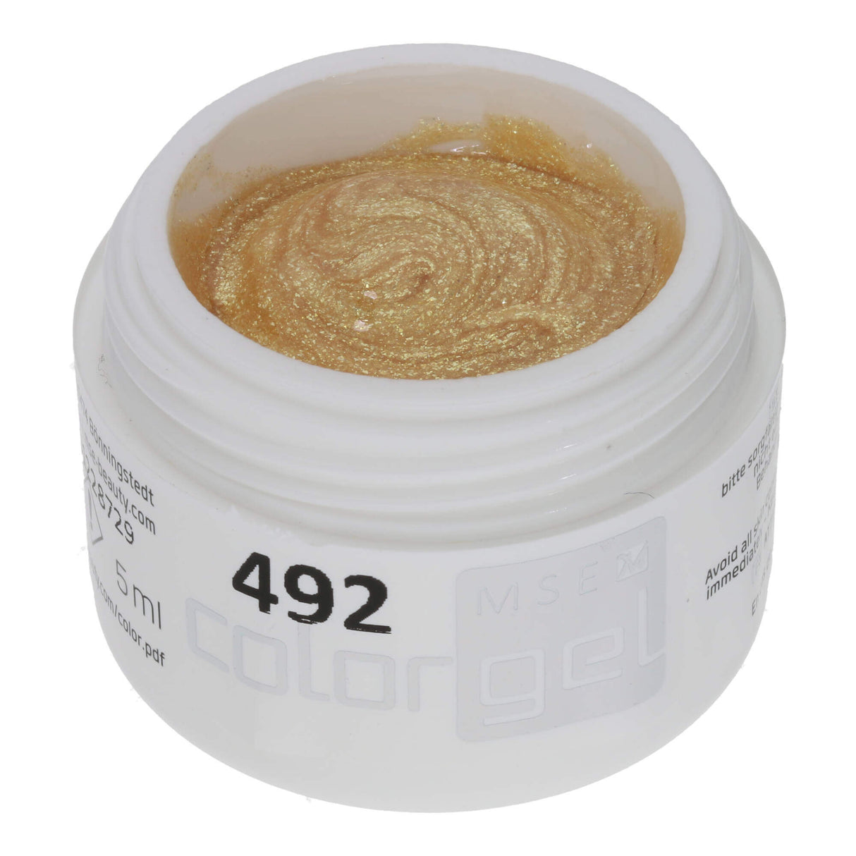 # 492 Premium EFFECT Color Gel 5ml Gel doré métallisé