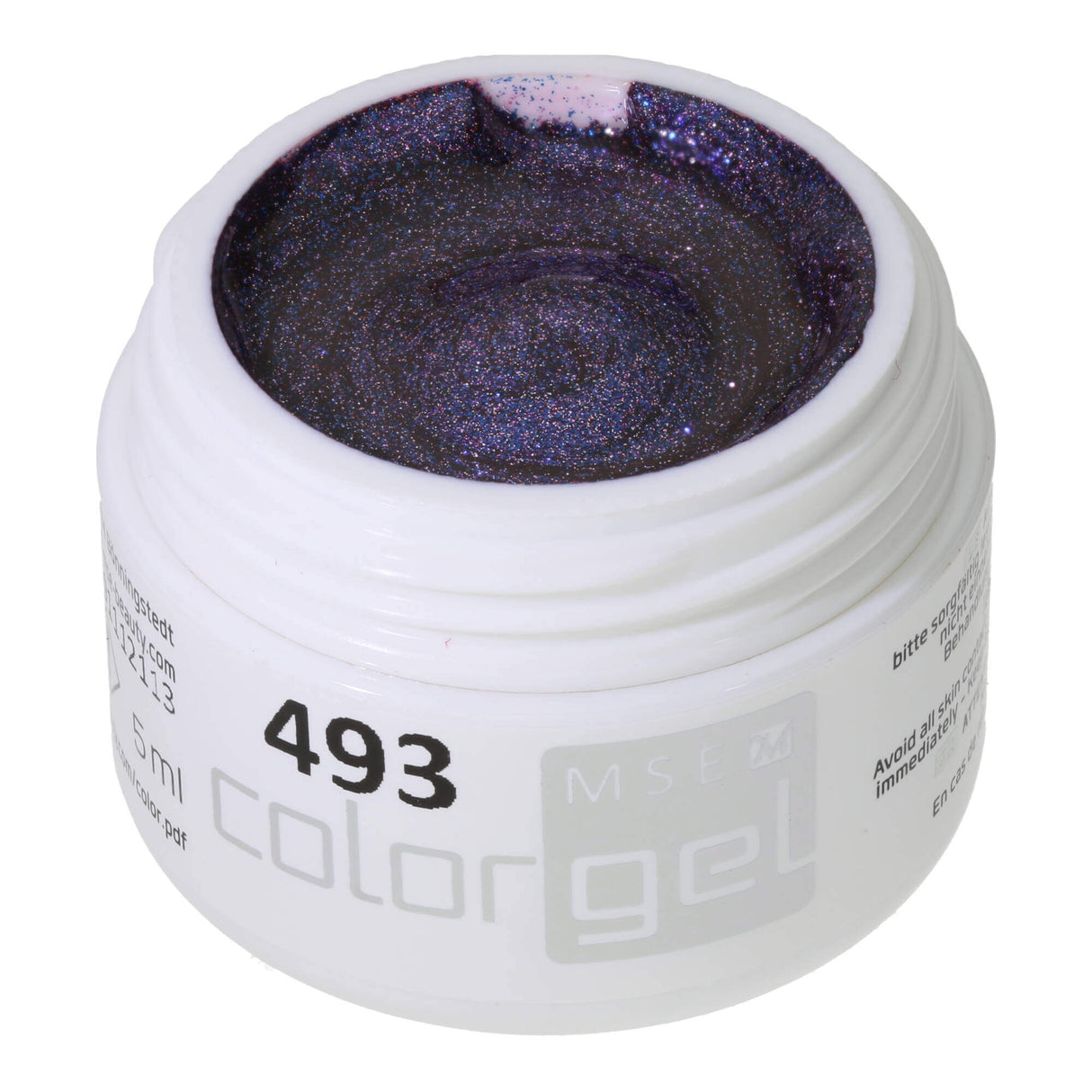 #493 Premium-EFFEKT Color Gel 5ml Rötlich-violettes Metallicgel