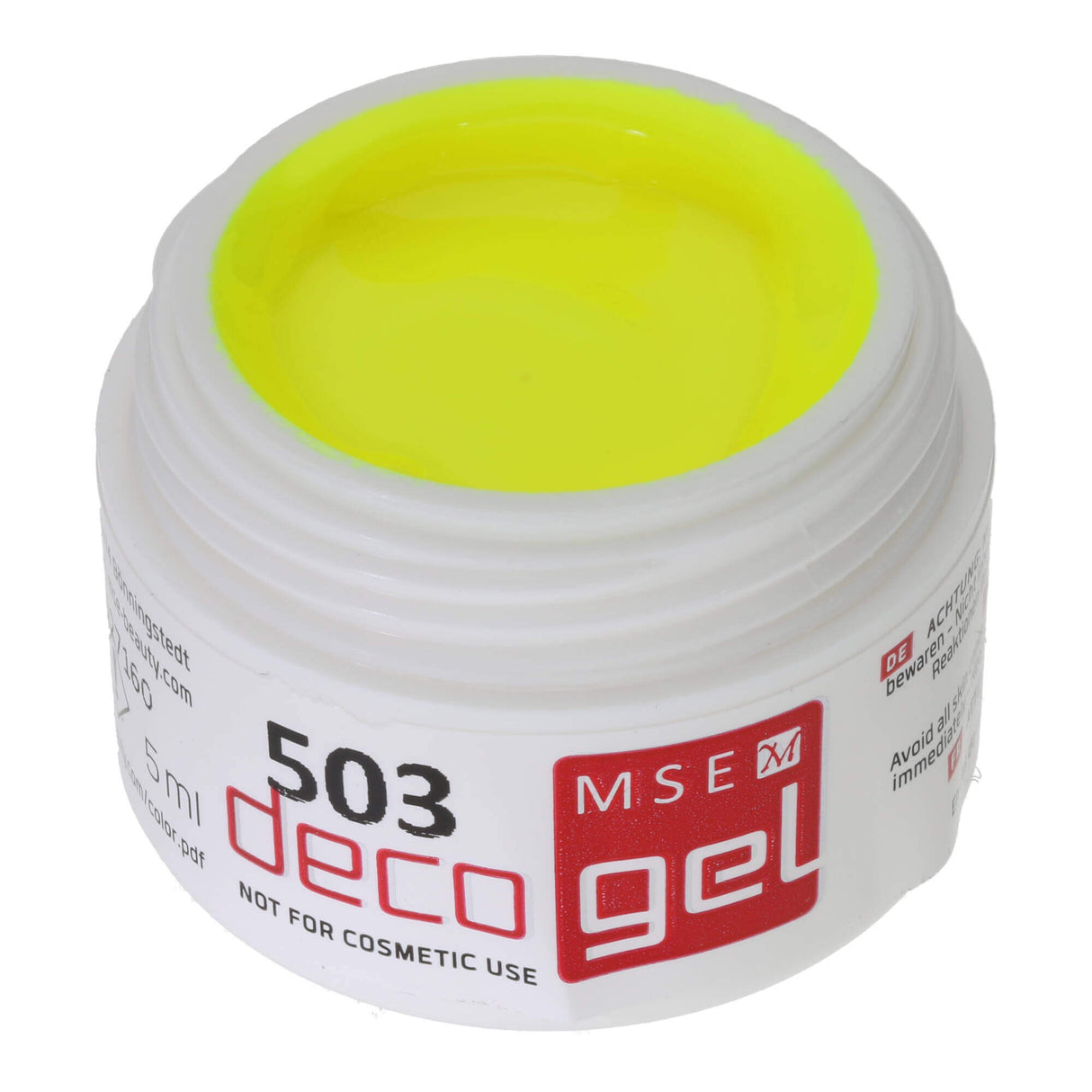 # 503 Premium-DECO Color Gel 5ml Jaune Fluo NON POUR USAGE COSMETIQUE