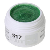 #517 Premium-GLITTER Color Gel 5ml Grün mit Glitter