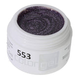 #553 Premium-GLITTER Color Gel 5ml  flieder