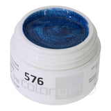 #576 Premium-GLITTER Color Gel 5ml Blau