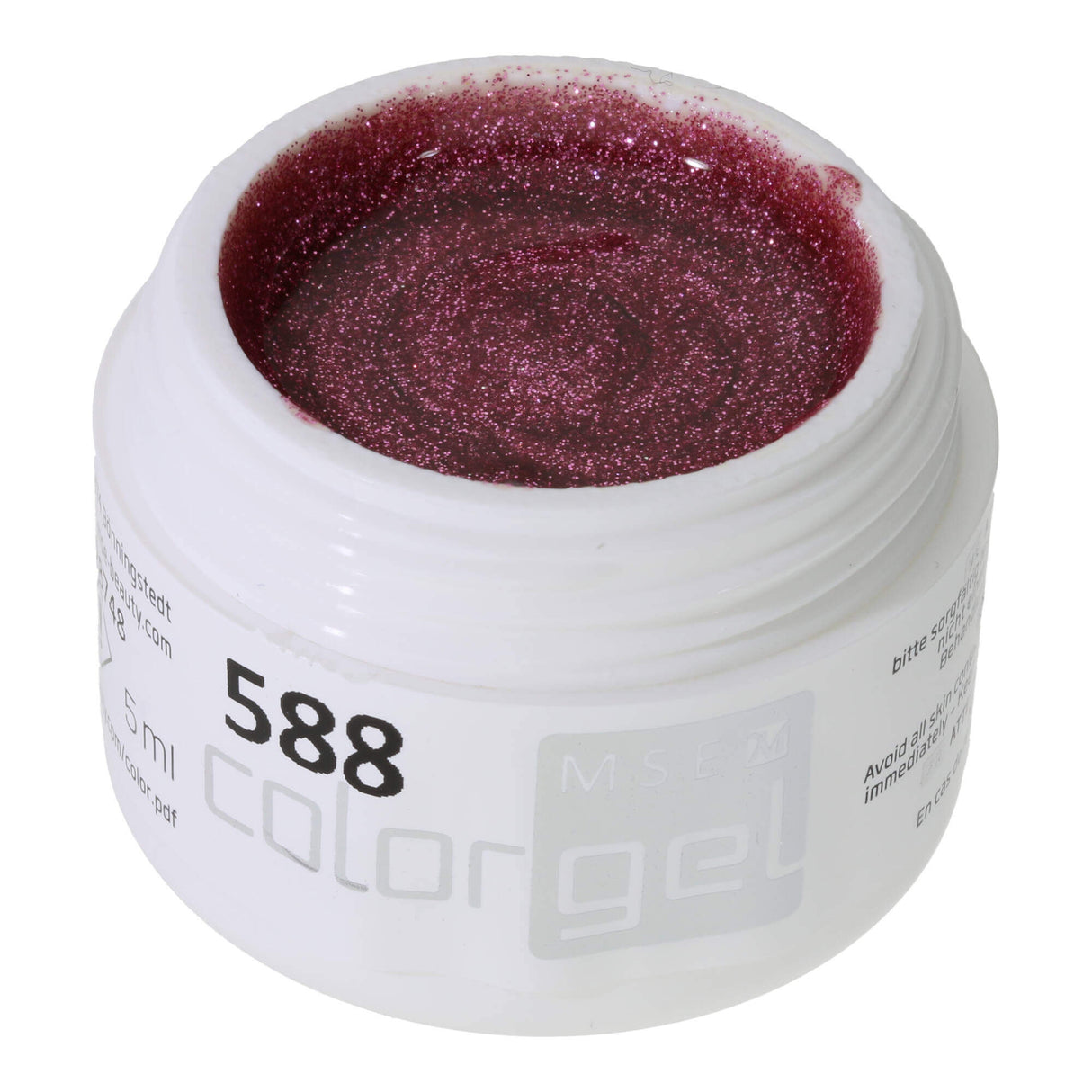 #588 Premium-GLITTER Color Gel 5ml Rosa