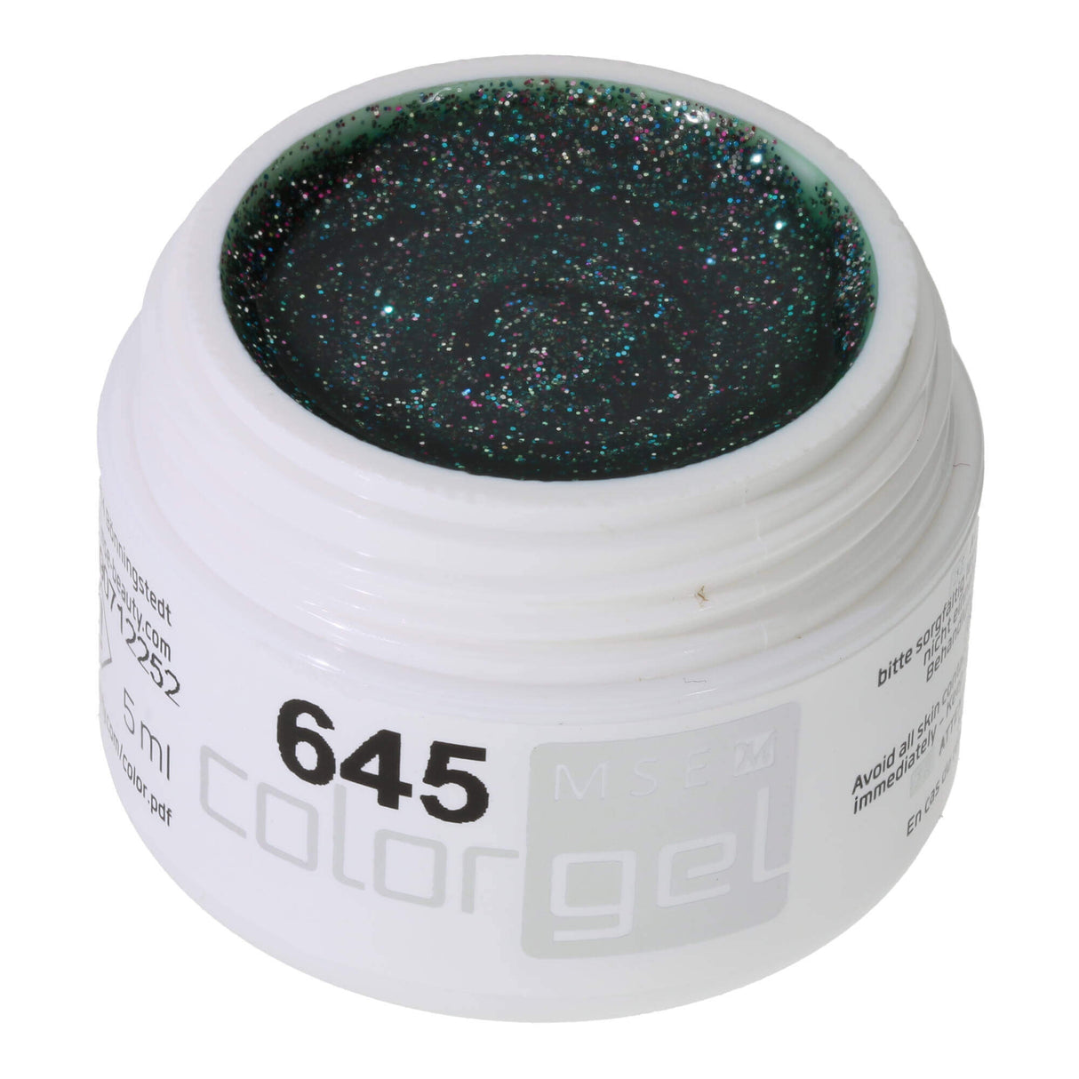 # 645 Premium GLITTER Color Gel 5ml vert