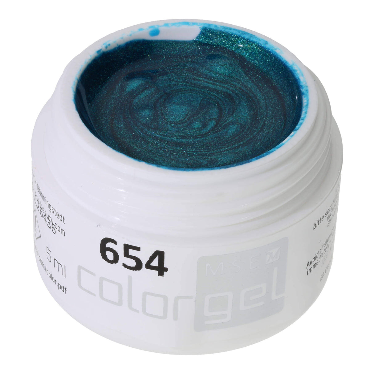 #654 Premium EFFECT Color Gel 5ml Màu xanh mòng két