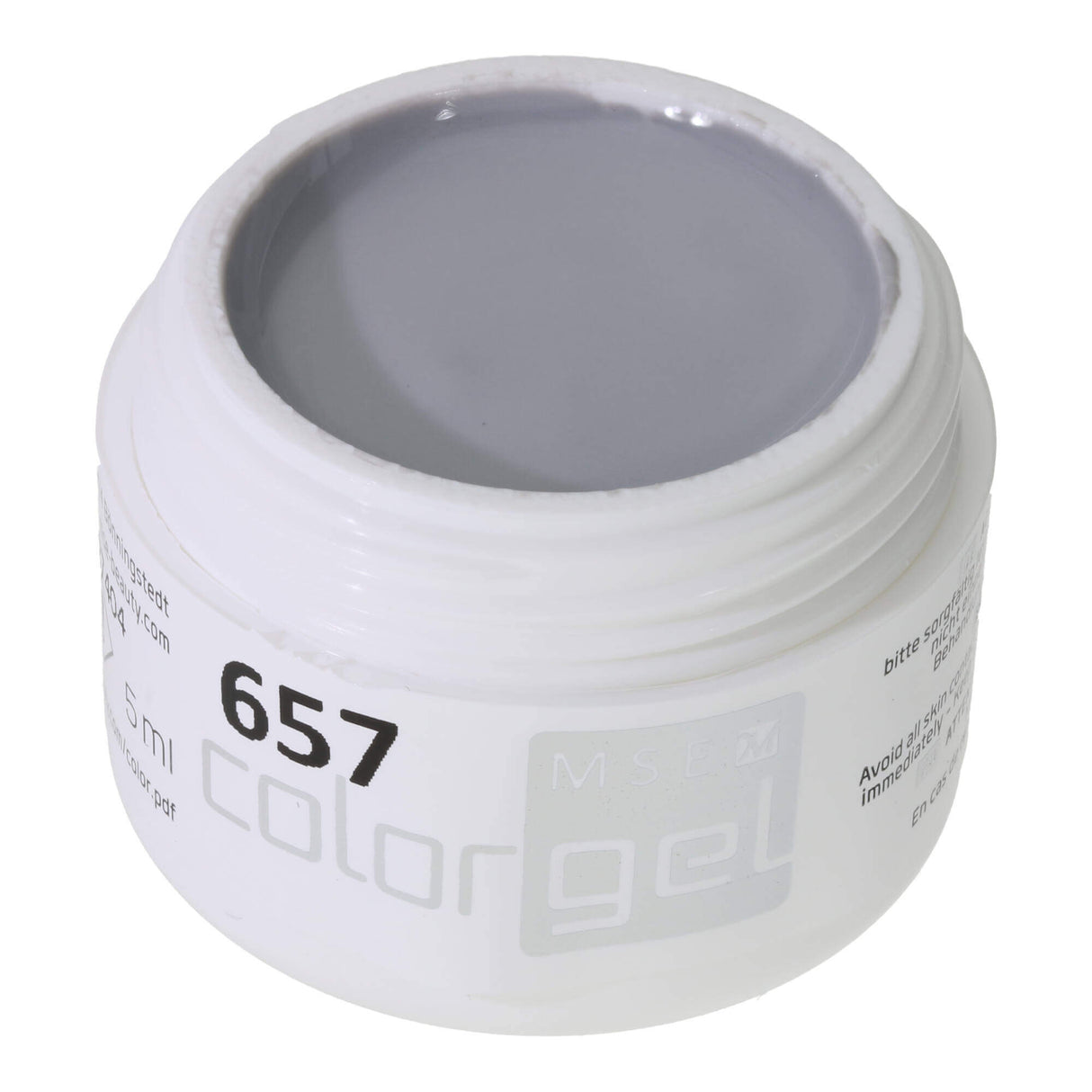 #657 Premium PURE Color Gel 5ml Xám