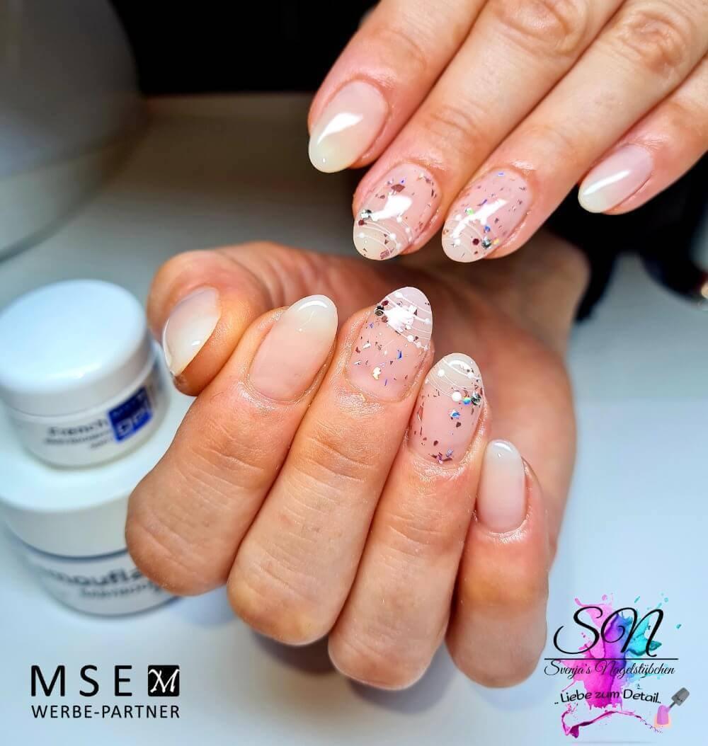 Pink Nails With Glitter On Ring Finger 2024 | favors.com
