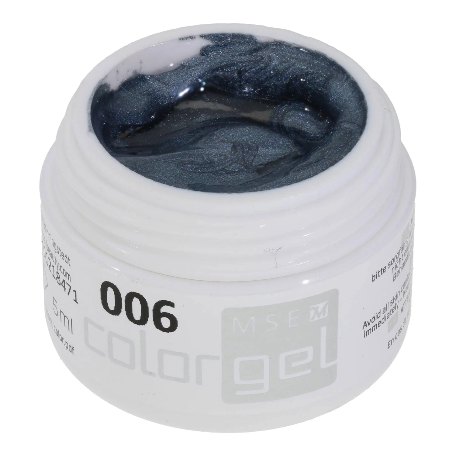 #006 Premium-PURE Color Gel 5ml Dunkles Effekt Blau Grau - MSE - The Beauty Company