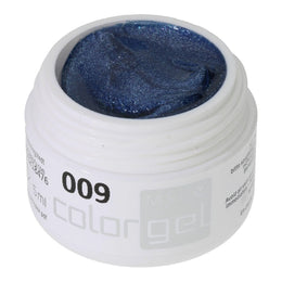 #009 Premium-EFFEKT Color Gel 5ml Jeansblau mit silbernem Perlglanz