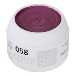 #058 Premium-EFFEKT Color Gel 5ml Helles Pinkviolett mit silbernem Perlglanz