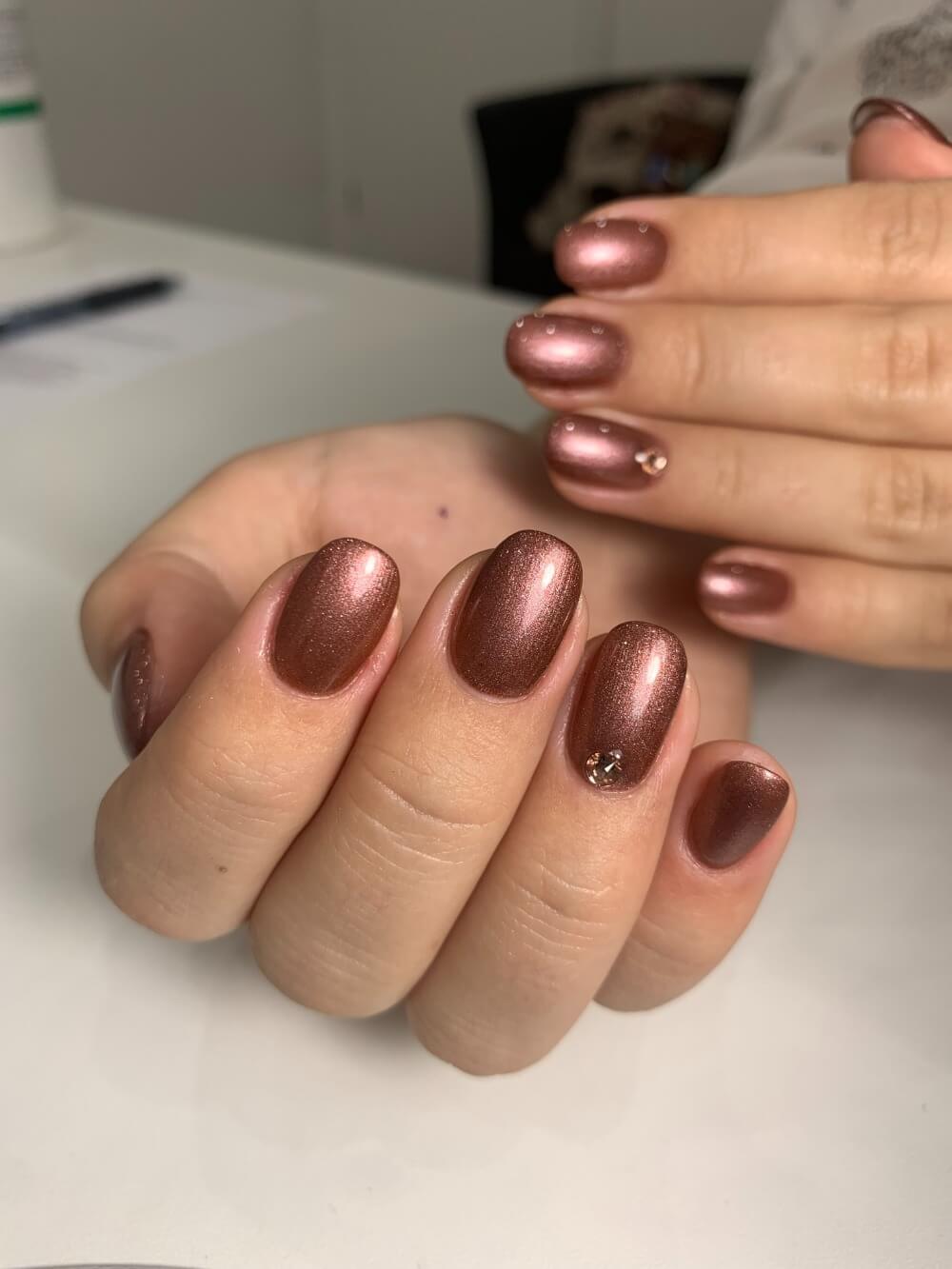 #081 Premium-EFFEKT Color Gel 5ml Dunkler Rosenholzfarbton mit Perlglanz - MSE - The Beauty Company