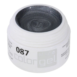 #087 Premium-EFFEKT Color Gel 5ml Metallic Silber mit blauem Unterton