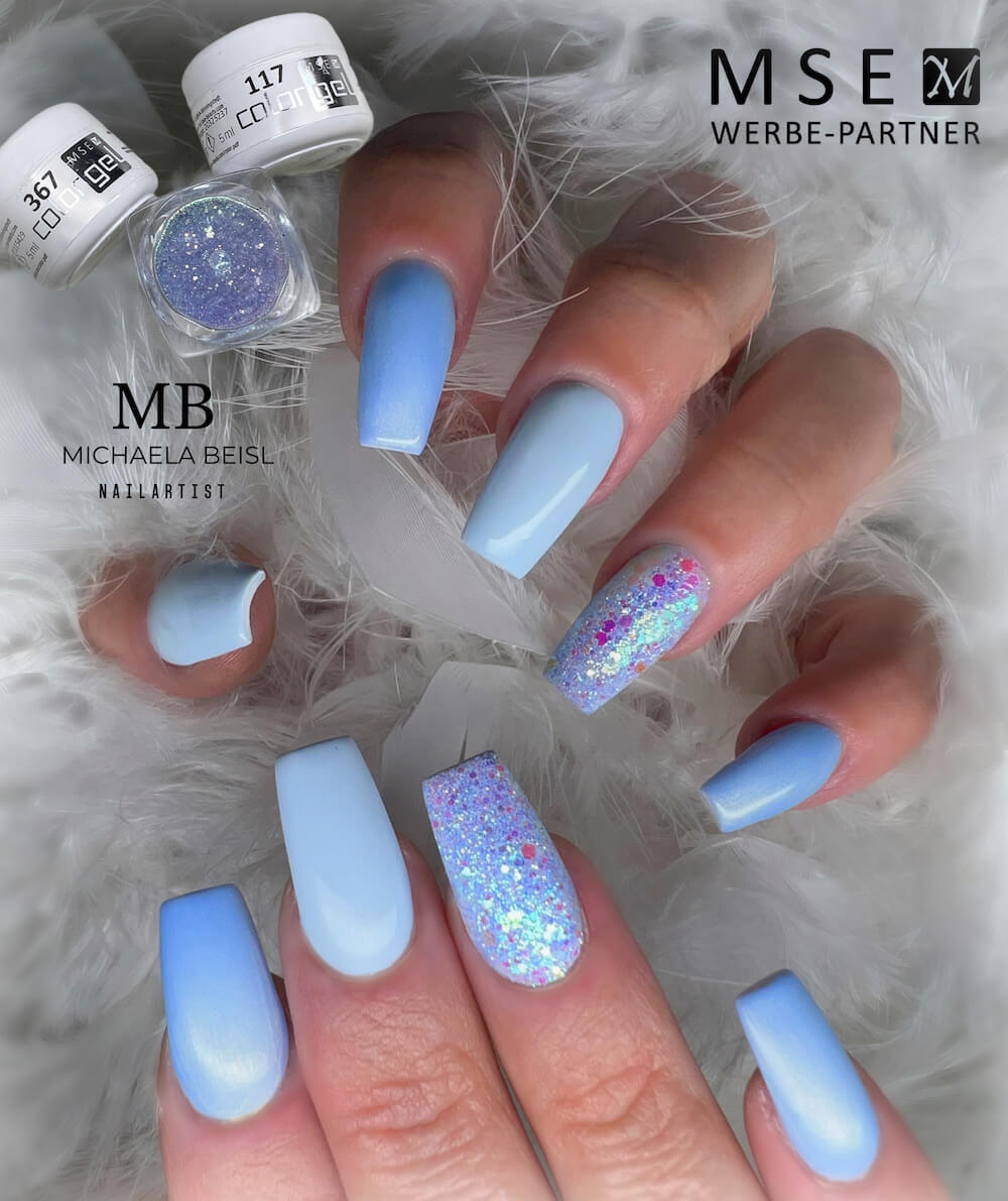 #117 Premium-PURE Color Gel 5ml Helles Babyblau - MSE - The Beauty Company