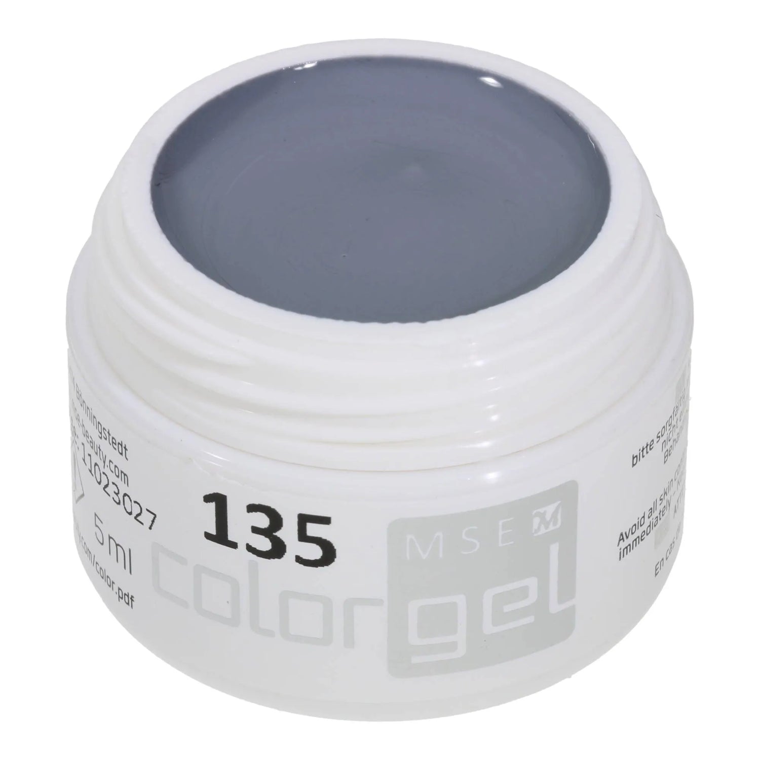 #135 Premium-PURE Color Gel 5ml Helles Schiefergrau - MSE - The Beauty Company
