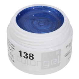 #138 Premium-EFFEKT Color Gel 5ml Mittelblau mit Perlglanz