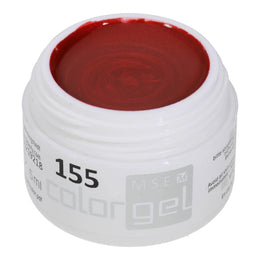 #155 Premium-EFFEKT Color Gel 5ml Klassisches Rot mit rotem Perl