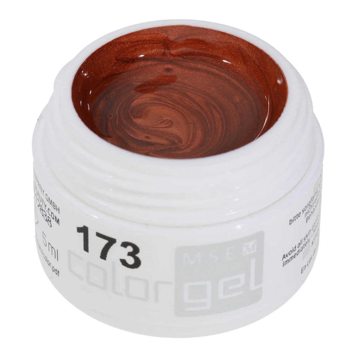 #173 Premium-EFFEKT Color Gel 5ml Metallisch glänzendes Kupfer - MSE - The Beauty Company