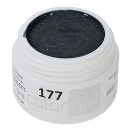#177 Premium-EFFEKT Color Gel 5ml Dunkles Grün mit blauem Unterton und grün-blauem Effekt