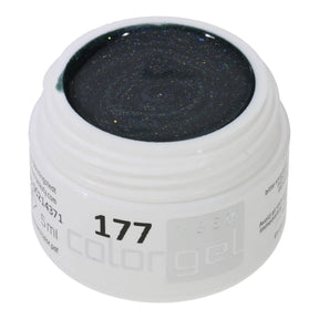 #177 Premium-EFFEKT Color Gel 5ml Dunkles Grün mit blauem Unterton und grün-blauem Effekt - MSE - The Beauty Company